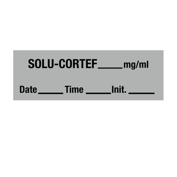 Tape, Solu-Cortef 1/2" x 500" Gray w/Black